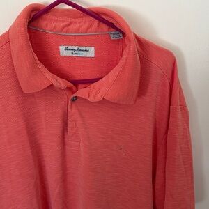 Tommy Bahama Men’s Coral/Salmon Polo Shirt